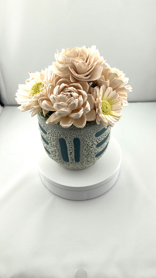 Pink Petals in Stoneware